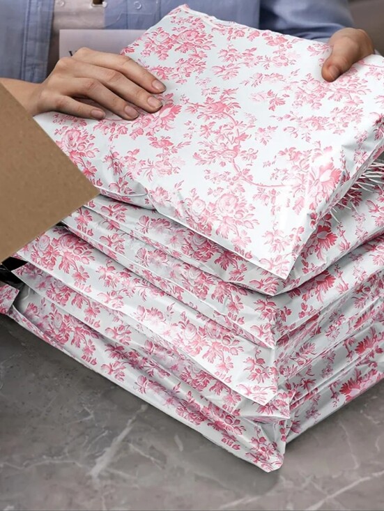 Other - Pink Floral Poly Mailers